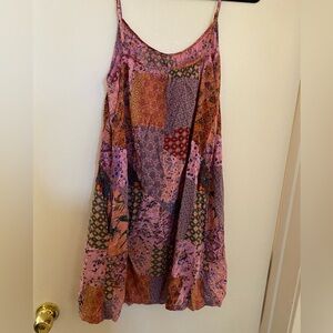 Pink patchwork dress